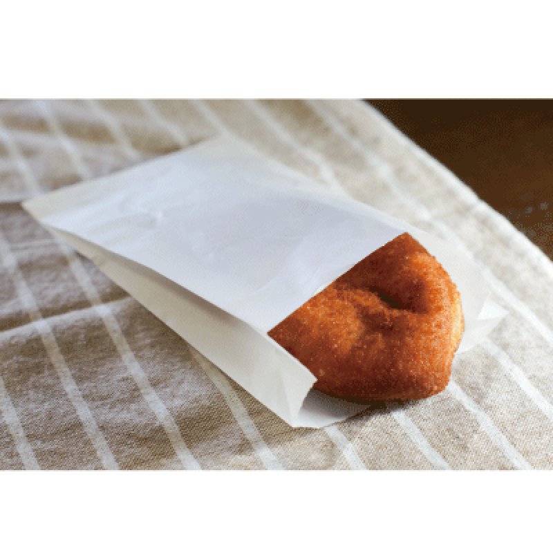 ノンフッ素 耐油ガゼットパック 小 白無地 100入 | パンの包装工場