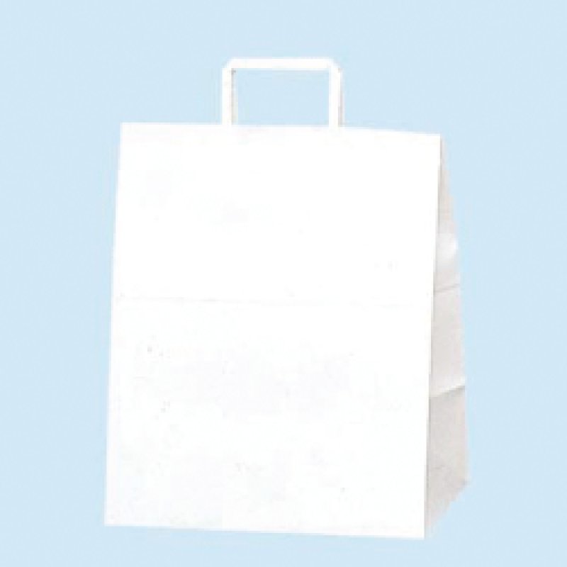 手堤袋 H25チャームバッグ E(平手)50枚入 御用達 HEIKO 紙袋 H25チャームバッグ 26-5(平手) 晒白無地 50枚&frasl;袋 003267500