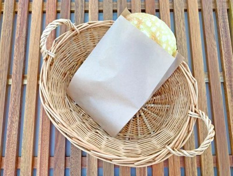 未晒 パンの包装工場耐油ガゼット袋(無地）S茶 | パンの包装工場