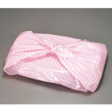 画像1: 風呂敷　チェックピンク　10入 (1)