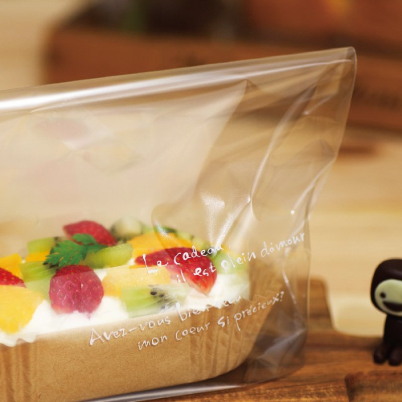 ベーカリー&焼菓子　食品包装袋セット OPPベーカリー袋 ル・ギャトー 白21-15 | パンの包装工場〜美味しさを
