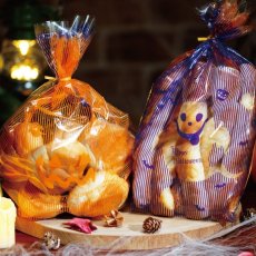 画像2: 【ご好評につき再販中！】ハロウィーンパン袋(かぼちゃ＆おばけ)　50枚 (2)