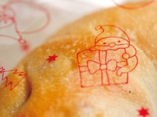 画像3: いっぱいサンタのパン袋M　赤　100枚 (3)