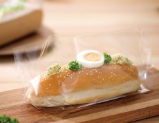 画像1: 縦浅OPベーカリー袋亀底26-10 底70 ノッチ付無地 200入 (1)