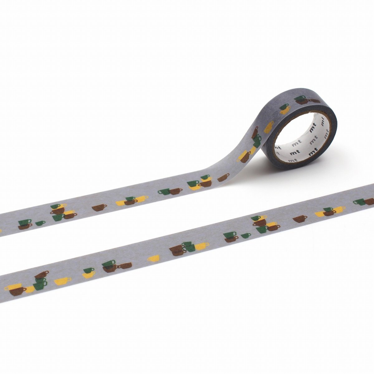 マスキングテープmt upcycle 重なるティーカップ(15mm×5m)