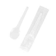 HEIKOプラスプーン10cm　透明　単袋入り　100本