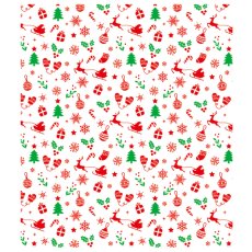 XW300　ワックスペーパー（クリスマスカラー）100枚　218×250