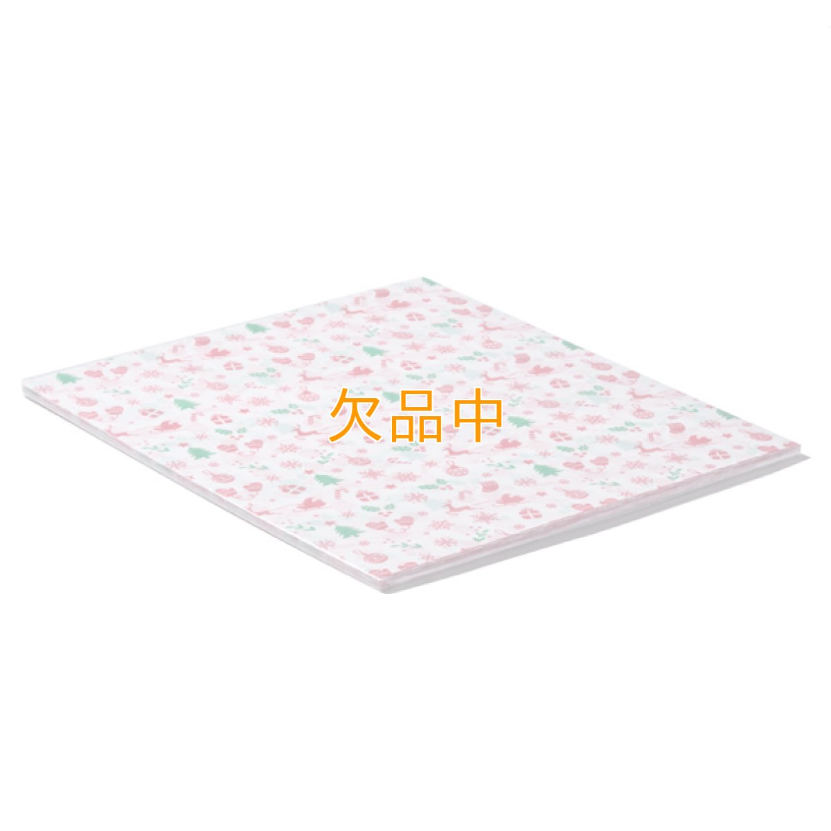 XW300　ワックスペーパー（クリスマスカラー）100枚　218×250
