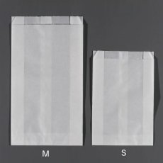 ノンフッ素　パンの包装工場耐油ガゼット袋（無地）M