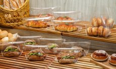 PHK  OPベーカリー袋亀底20-15　切裂ノッチ付無地　100入