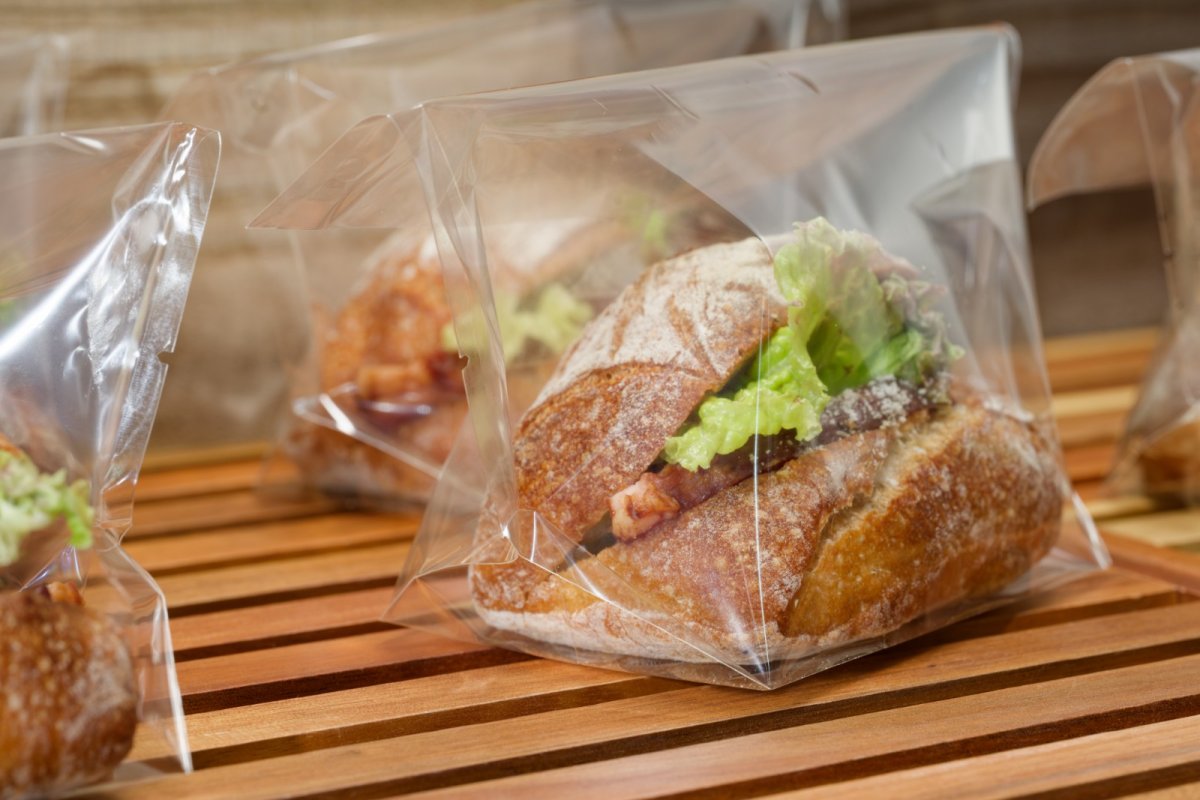 PHK　OPベーカリー袋亀底22-15　切裂ノッチ付無地　100入