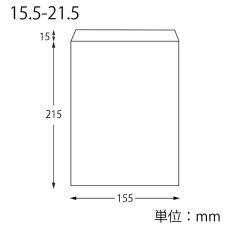 ノンフッソ耐油平袋　15.5-21.5　白無地　100入