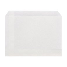 ノンフッソ耐油平袋　17.5-12.5　白無地　100入｜パンの包装工場