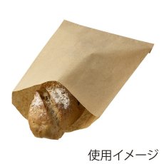 ノンフッソ耐油平袋　15.5-21.5　未晒無地　100入｜パンの包装工場