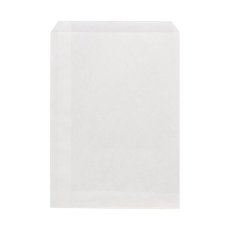 ノンフッソ耐油平袋　18-24.5　白無地　100入｜パンの包装工場