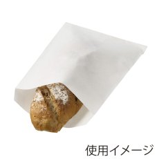 ノンフッソ耐油平袋　15.5-21.5　白無地　100入