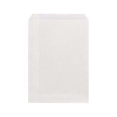 ノンフッソ耐油平袋　15.5-21.5　白無地　100入