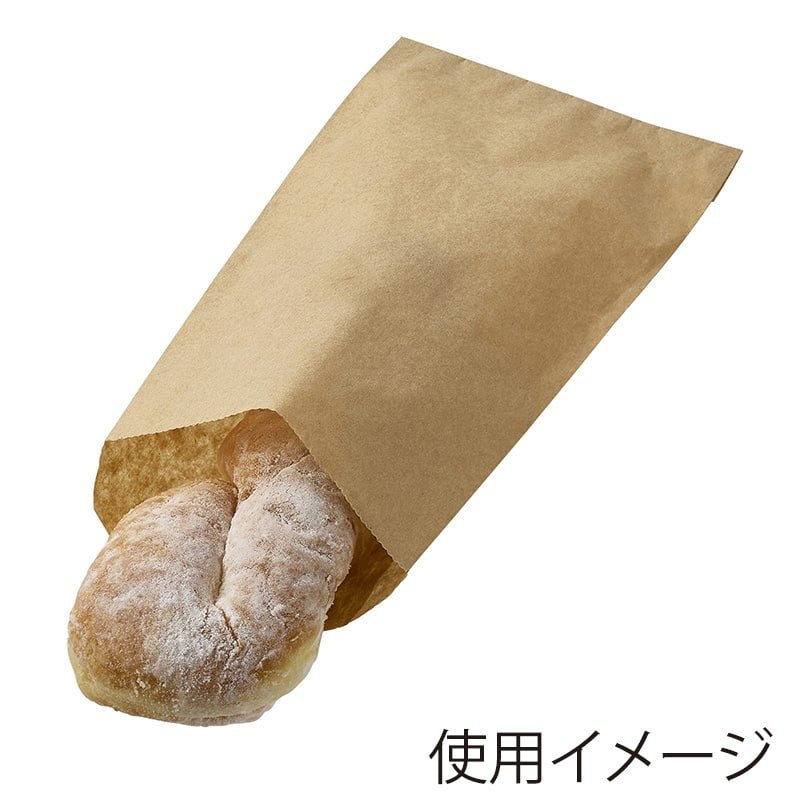 ノンフッソ耐油平袋 10-19.5 未晒無地 100入 | パンの包装工場〜美味し