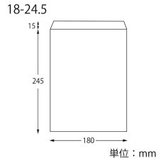 ノンフッソ耐油平袋　18-24.5　白無地　100入｜パンの包装工場