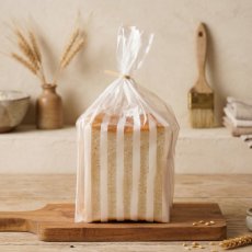 ストライプパン袋IPP　クリア×ホワイト　100入