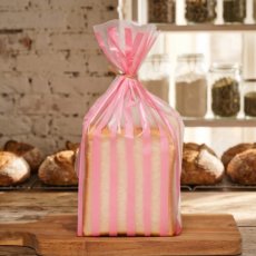 ストライプパン袋IPP　マット×いちごみるく　100入