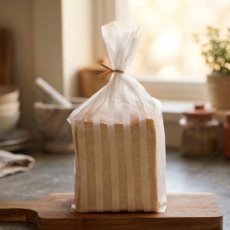 ストライプパン袋IPP　マット×ホワイト　100入