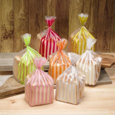 ストライプパン袋IPP　マット×いちごみるく　100入