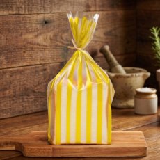 ストライプパン袋IPP　マット×ゴールド　100入