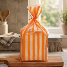 ストライプパン袋IPP　マット×みかん　100入