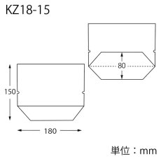 画像2: OPベーカリー袋 亀底KZ18-15 ノッチ付 無地 100入 (2)
