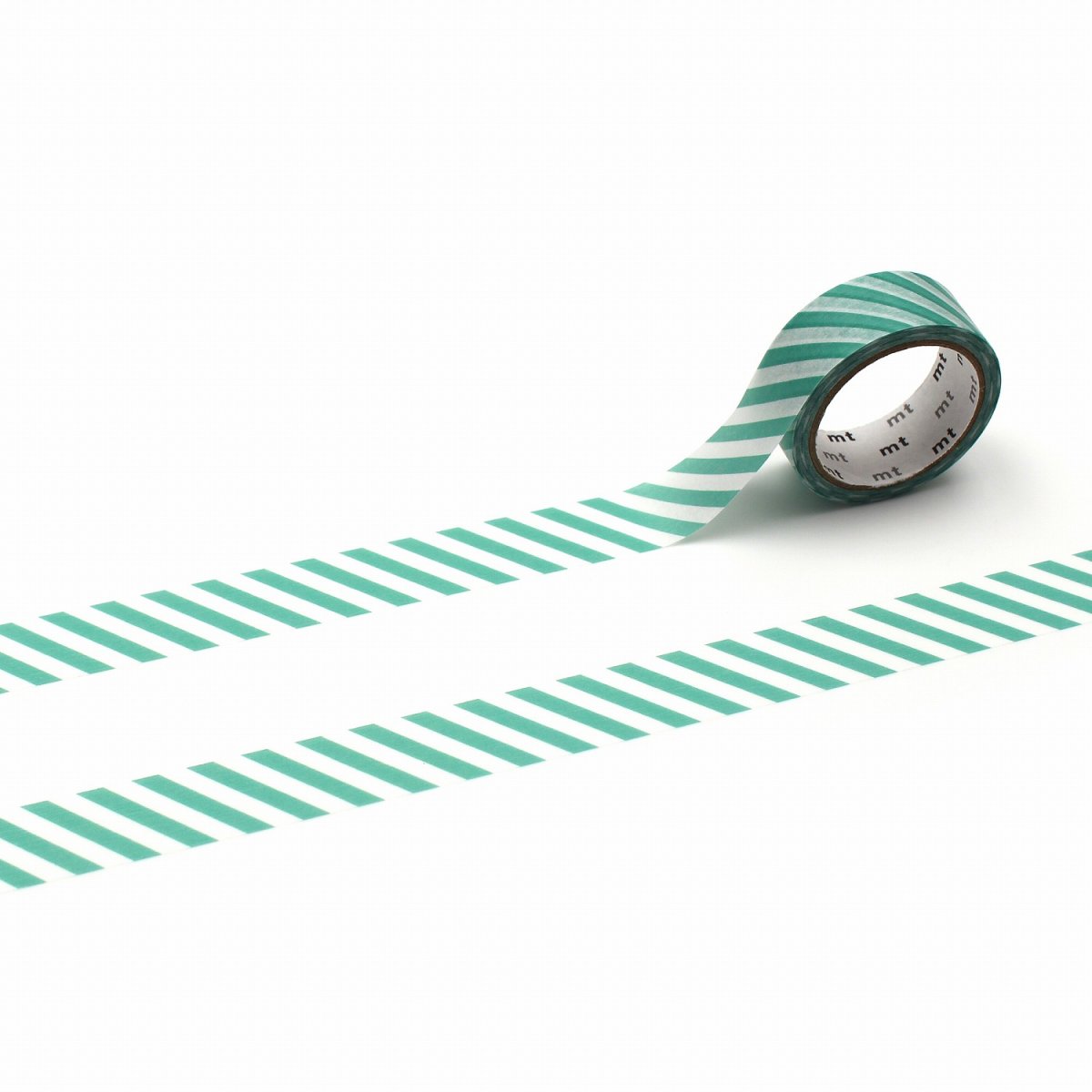 マスキングテープmt 1Pストライプ・エメラルドグリーン　15mm×5m