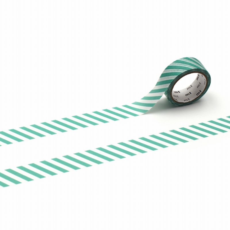 マスキングテープmt 1Pストライプ・エメラルドグリーン 15mm×5m | パン