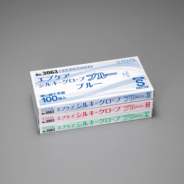 エブケアシルキーグローブＳ ブルー 1００入