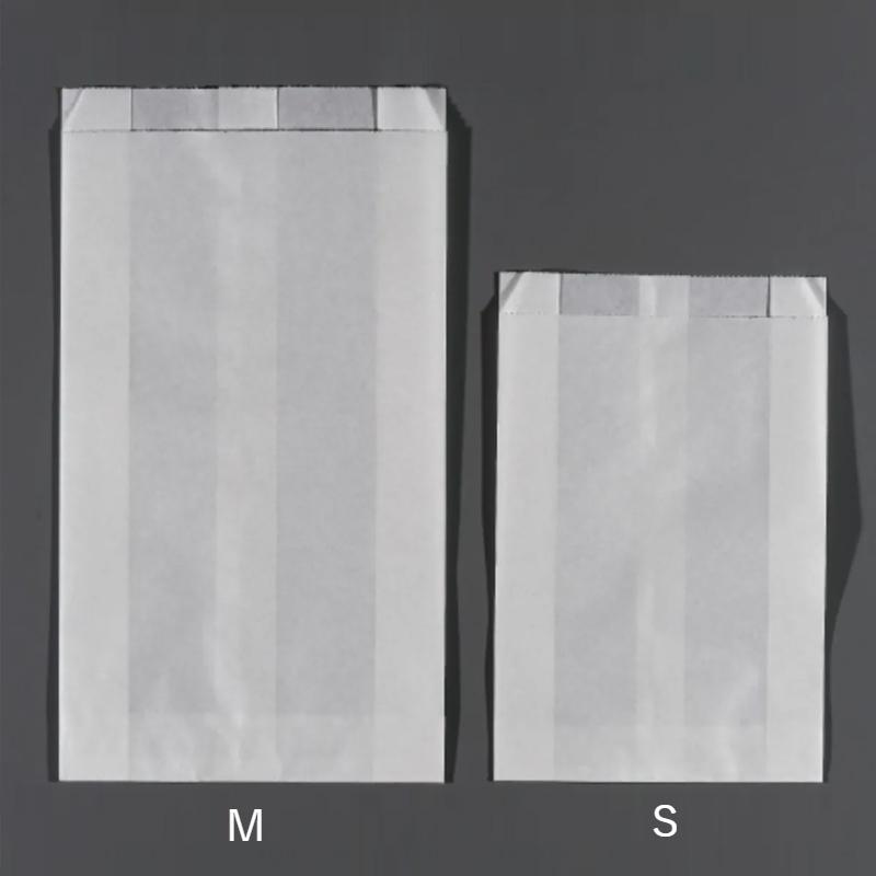 ノンフッ素 パンの包装工場耐油ガゼット袋(無地)S